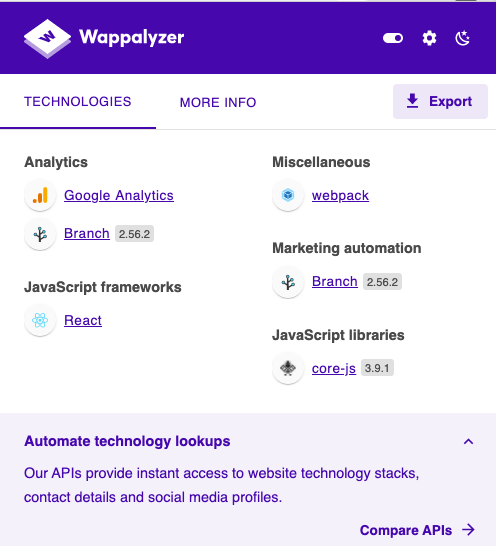 Wappalyzer